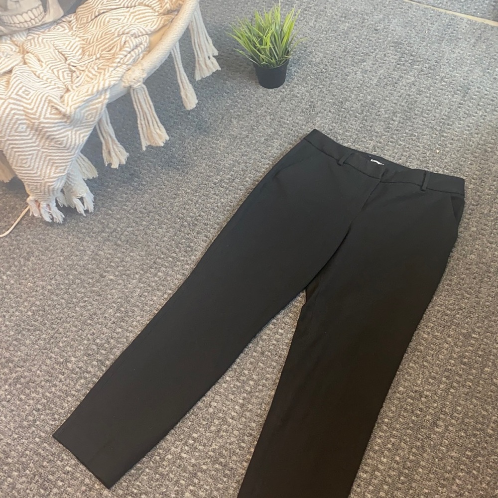 Linen black express pants